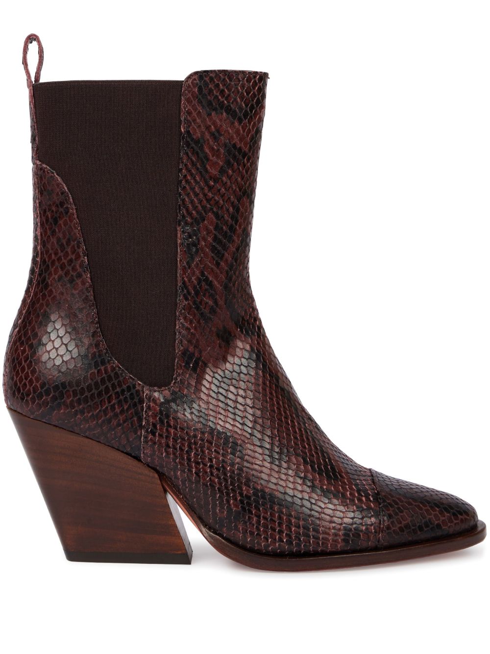 Paul Smith Topaz 中跟皮靴（7.5厘米） - 褐色