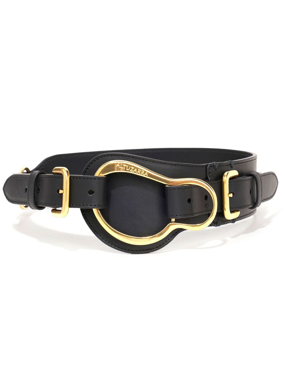 Altuzarra Equestrian 皮质腰带 - 黑色