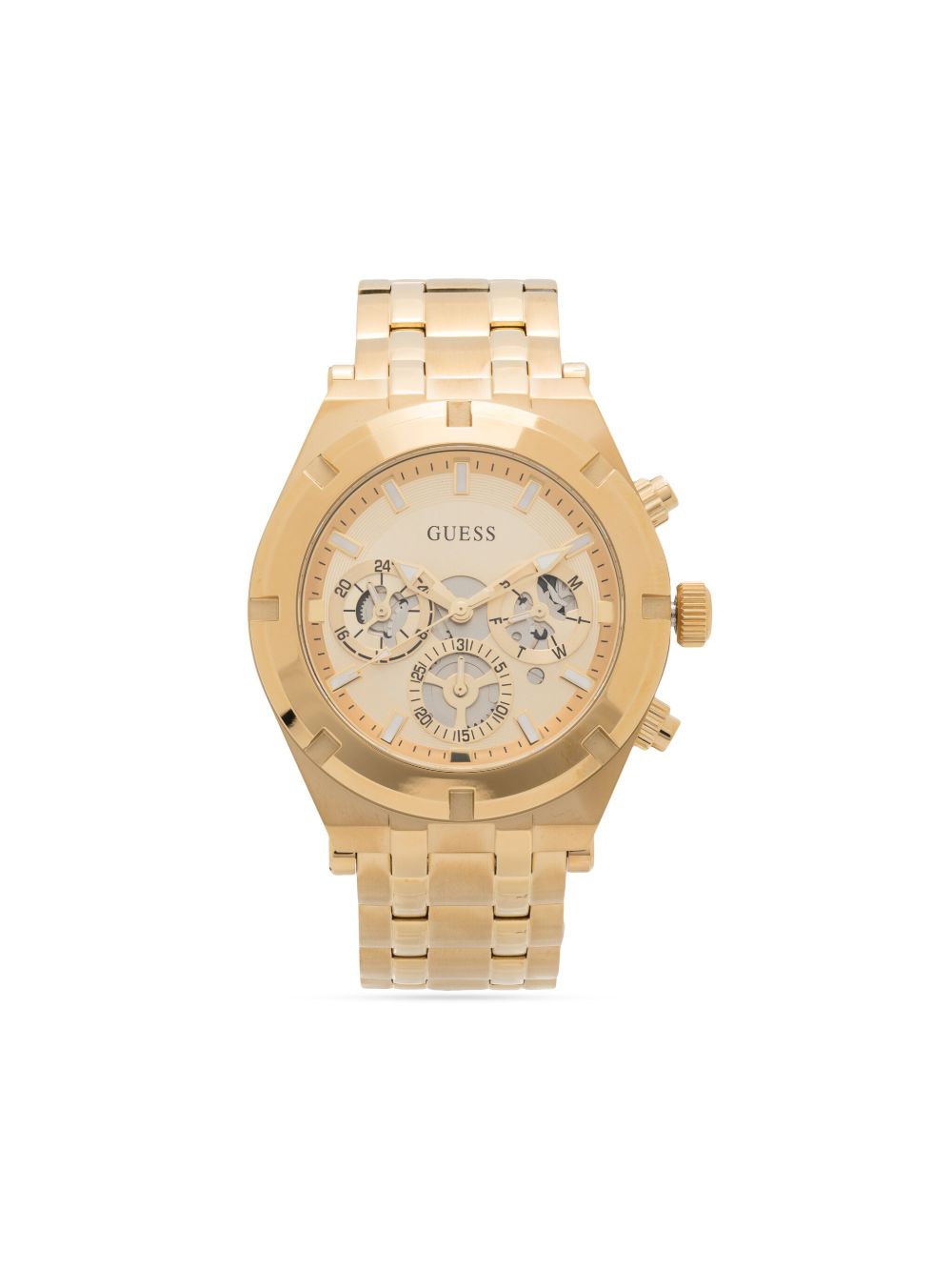 GUESS USA Continental 石英47毫米腕表 - 金色