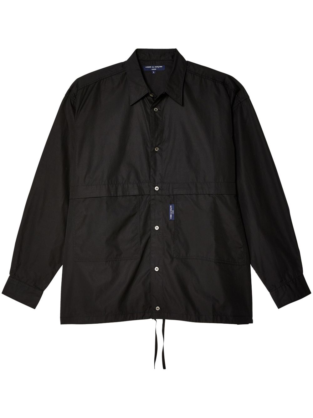 Comme des Garçons Homme 长袖棉衬衫 - 黑色