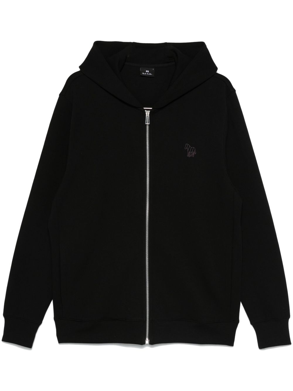PS Paul Smith Zebra 图案连帽衫 - 黑色