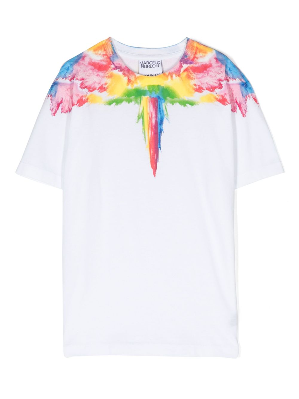 Marcelo Burlon County Of Milan Kids 翅膀印花T恤 - 白色