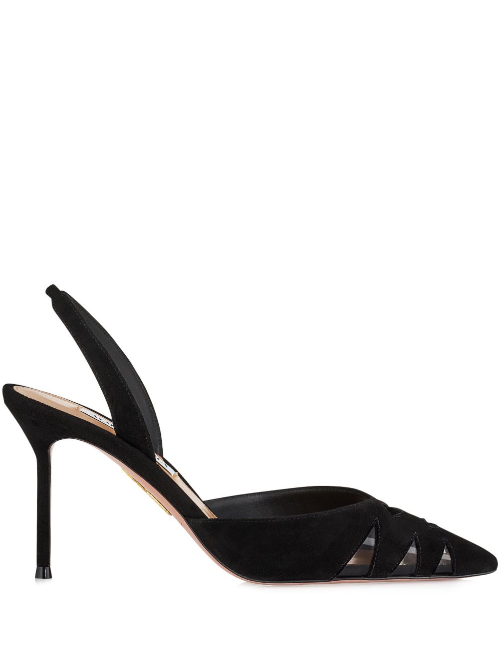 Aquazzura Peek 高跟鞋（8.5厘米） - 黑色