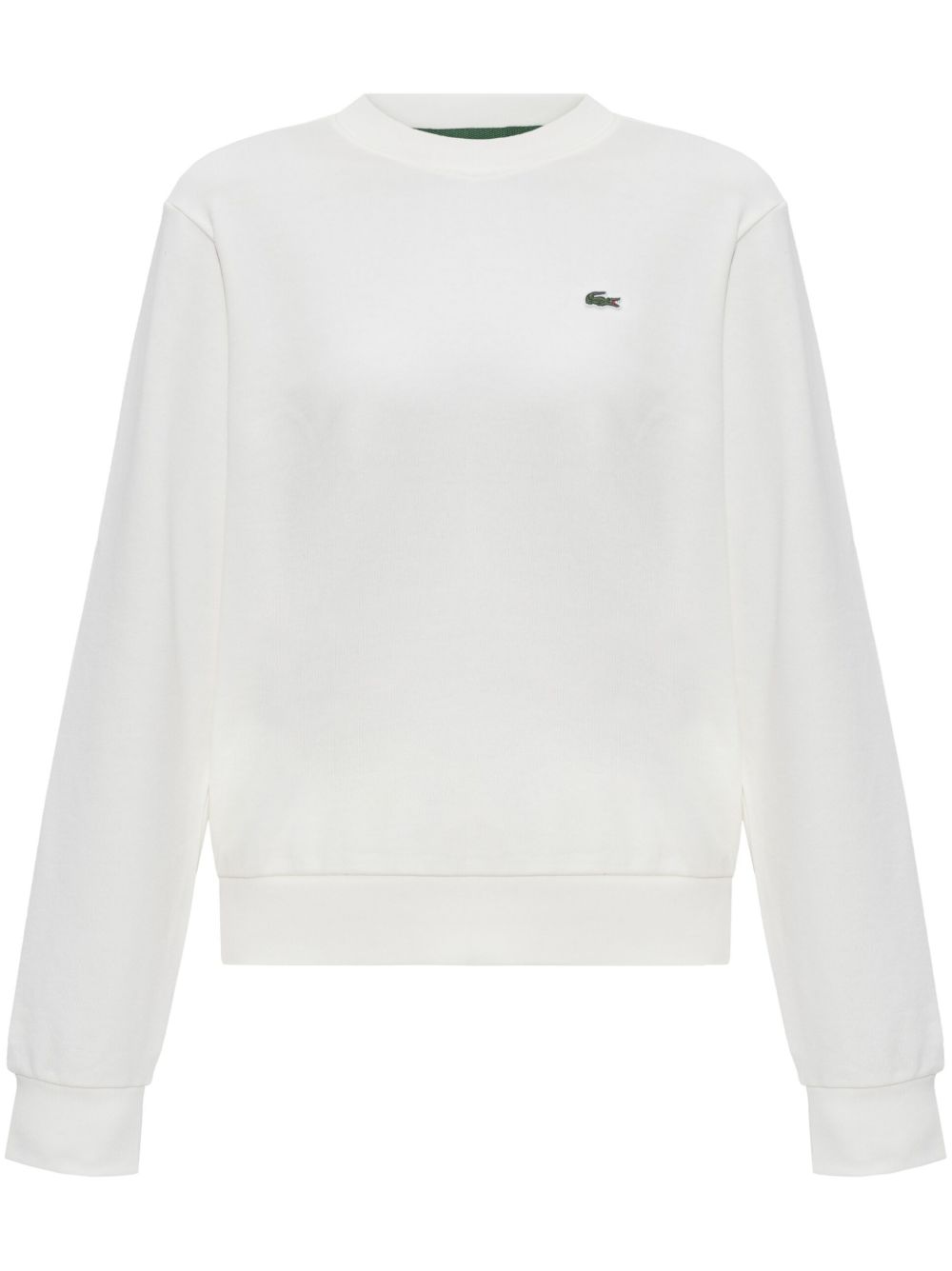 Lacoste 圆领抓绒卫衣 - 白色
