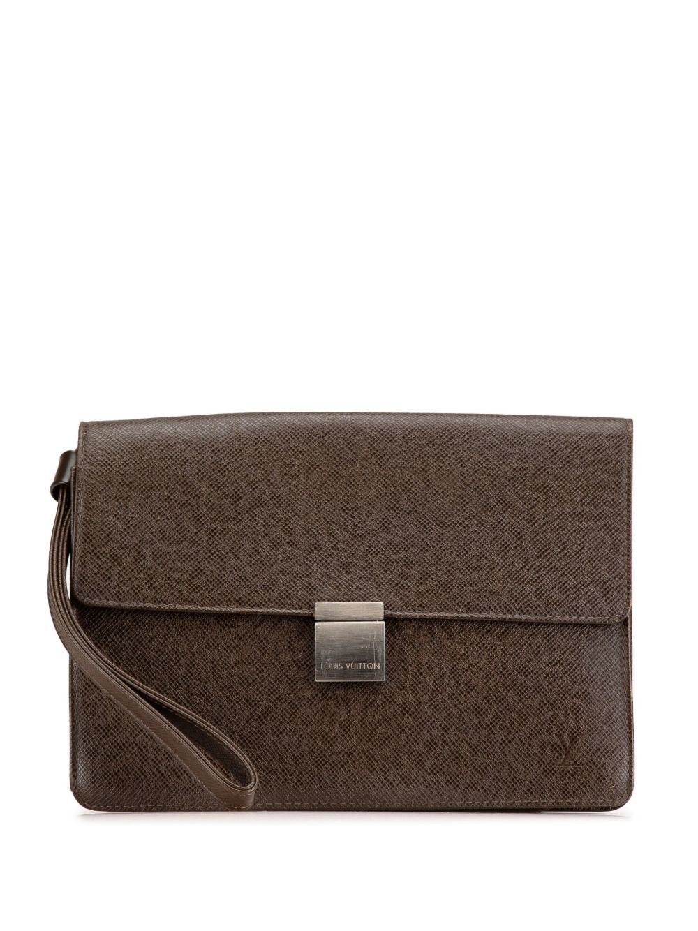 Louis Vuitton Pre-Owned Taiga Selenga 手拿包（2005年典藏款） - 褐色