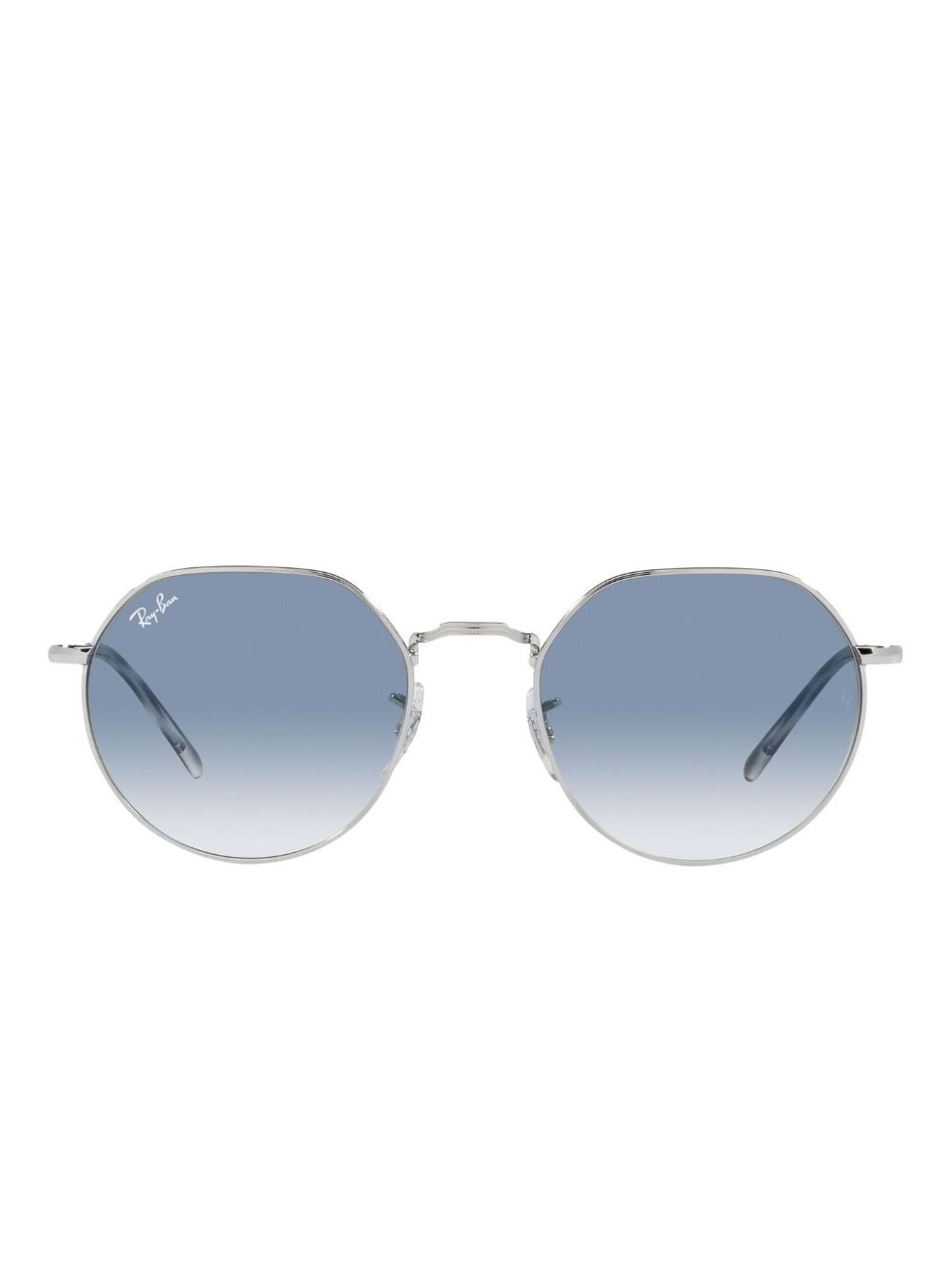 Ray-Ban Jack 圆框太阳眼镜 - 银色