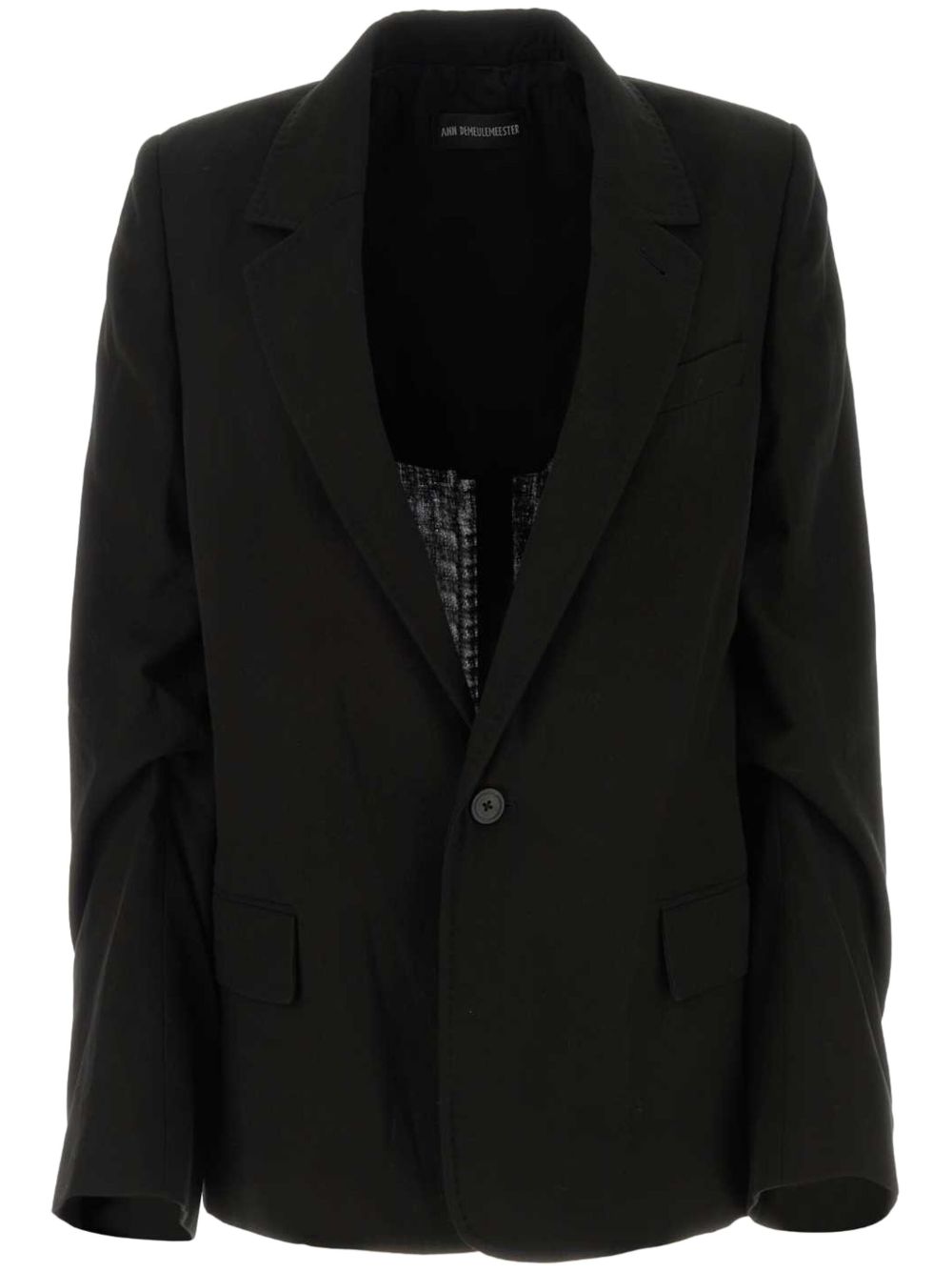 Ann Demeulemeester Renske 西装夹克 - 黑色