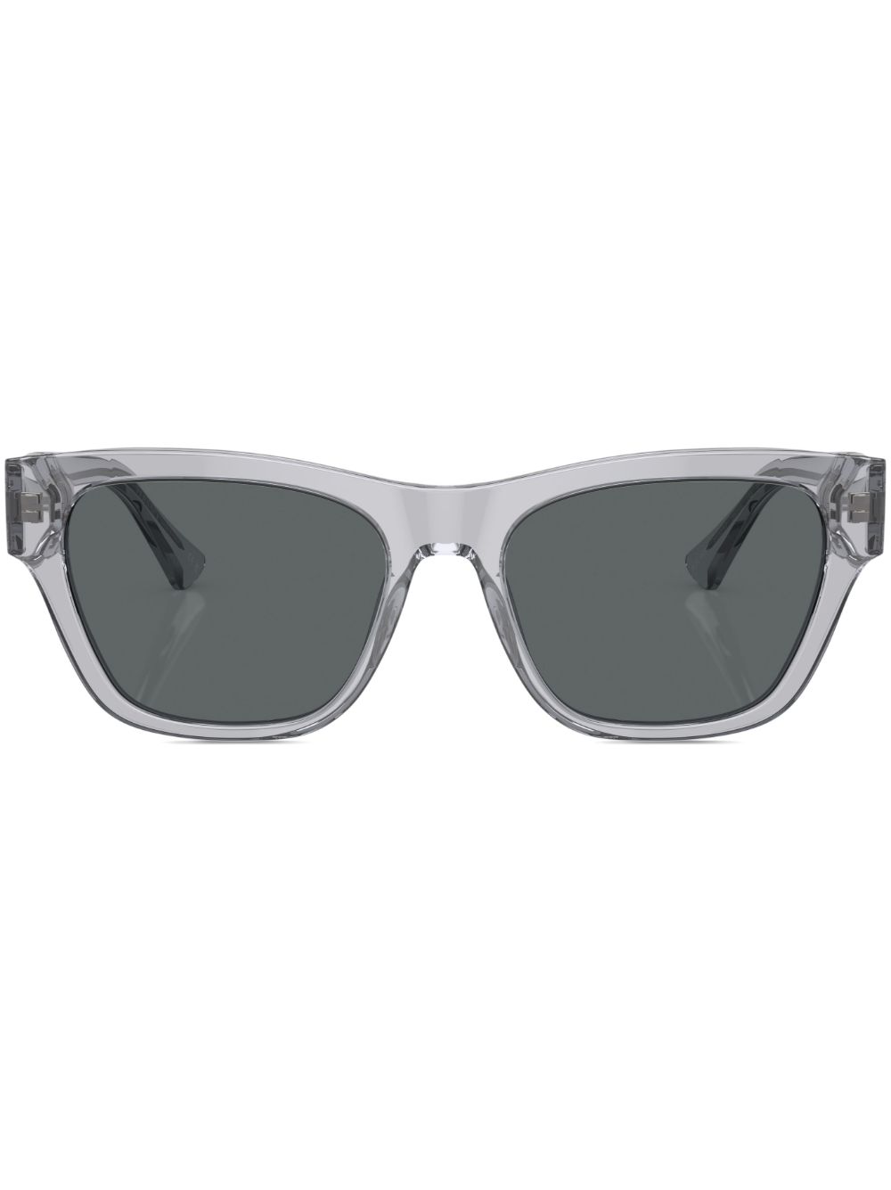 Versace Eyewear 长方形框有色镜片太阳眼镜 - 灰色