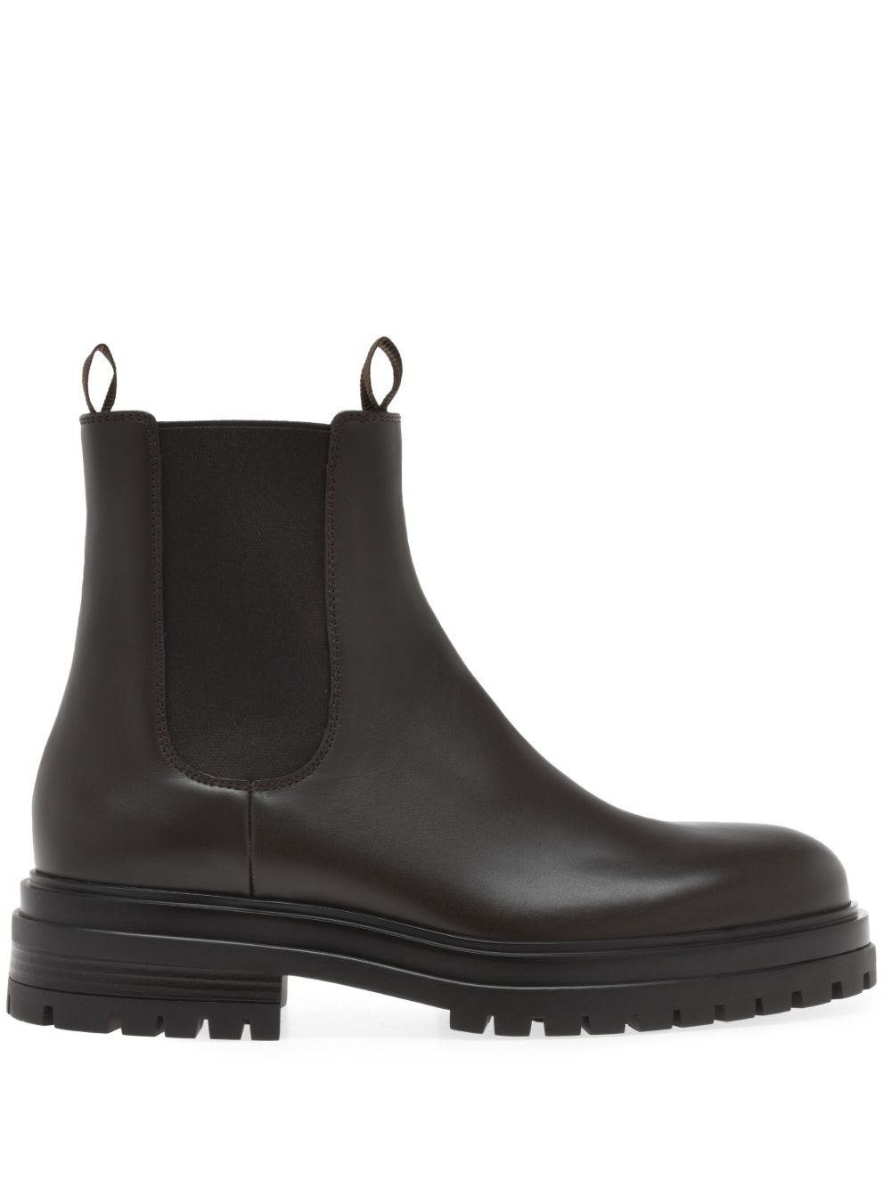 Gianvito Rossi 漆皮及踝靴 - 褐色