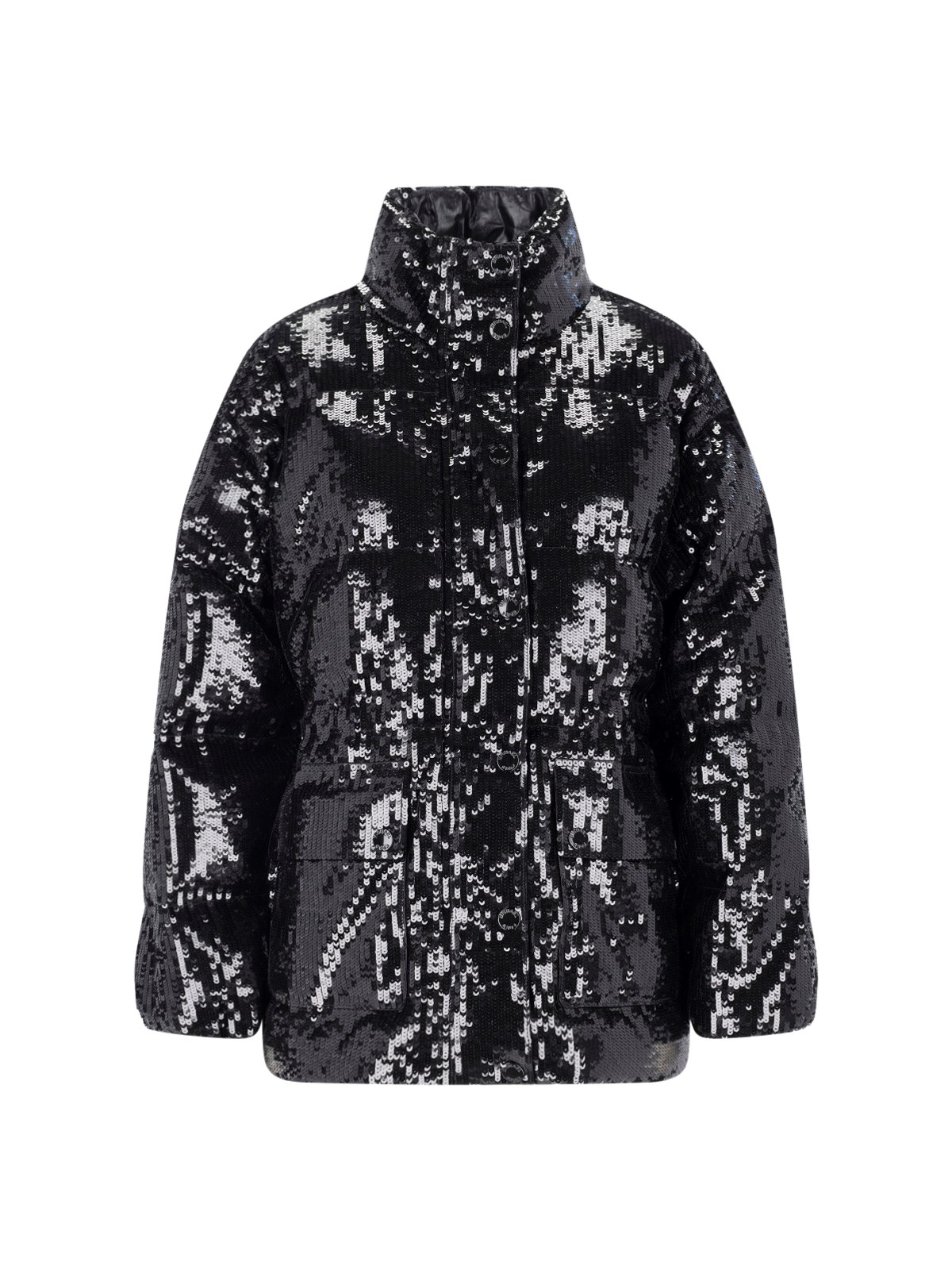 Michael Kors Waxed Crop Puffer Jacket