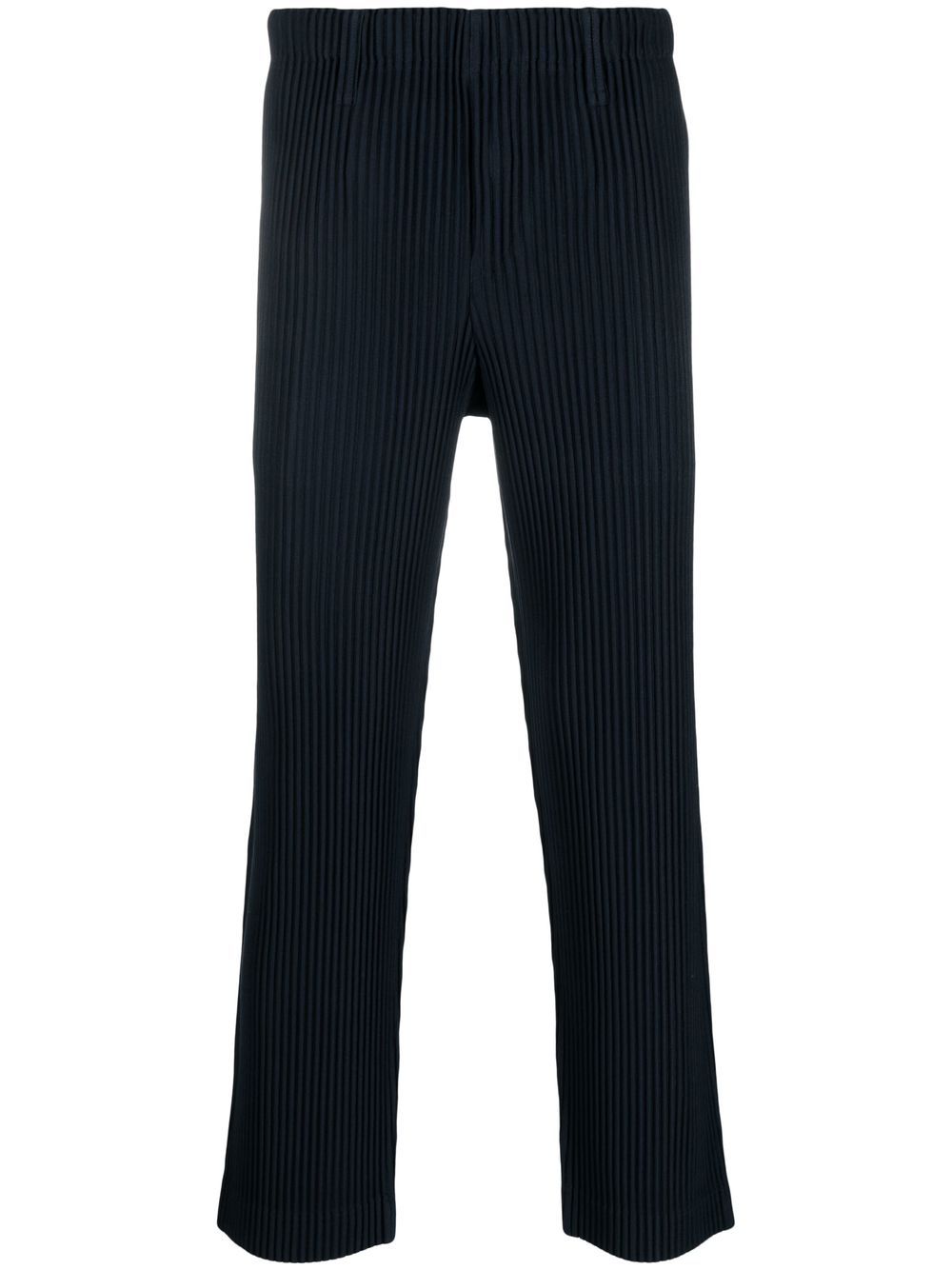 Homme Plissé Issey Miyake 经典直筒裤 - 蓝色