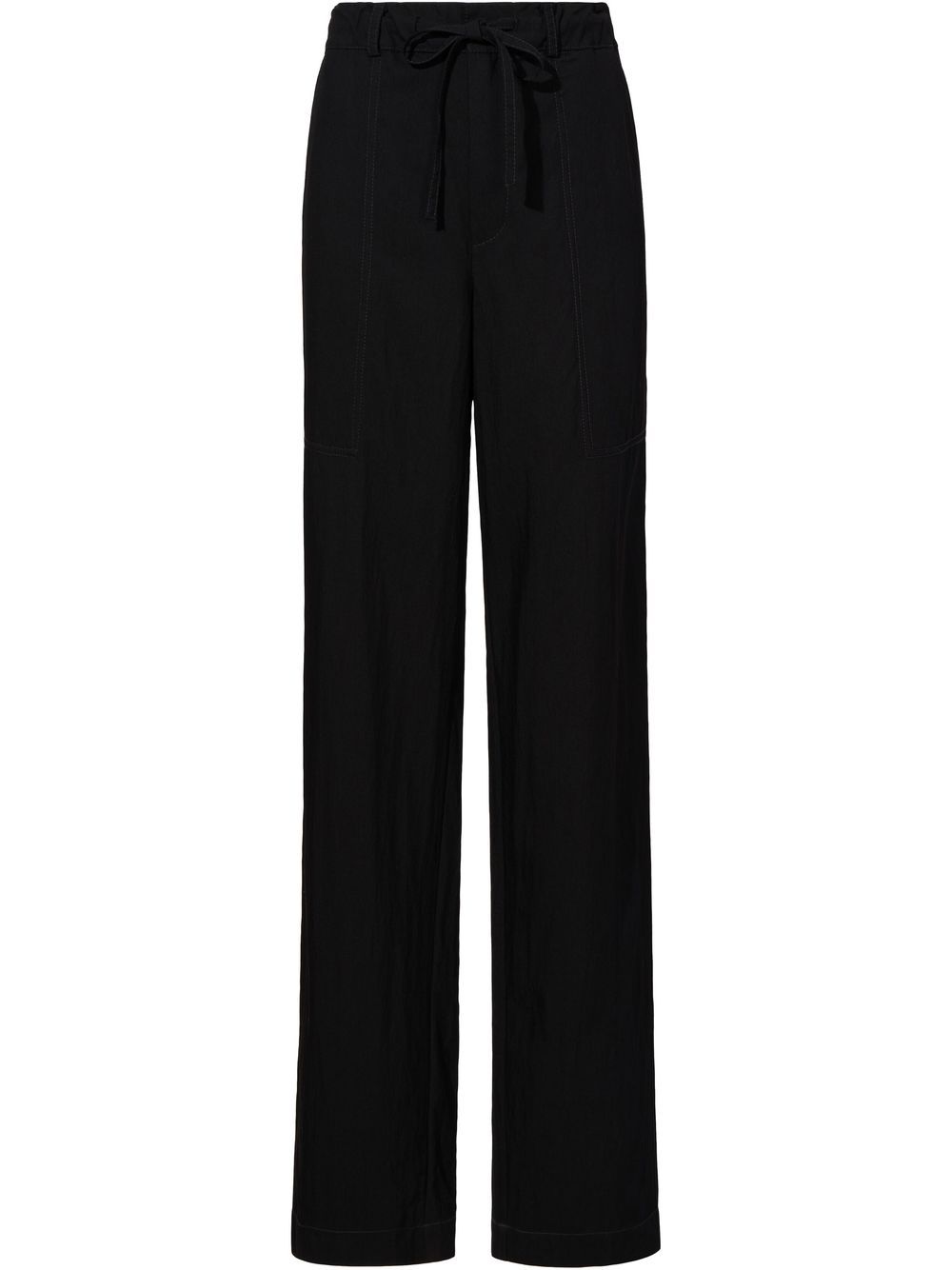 Proenza Schouler White Label 抽绳直筒长裤 - 黑色