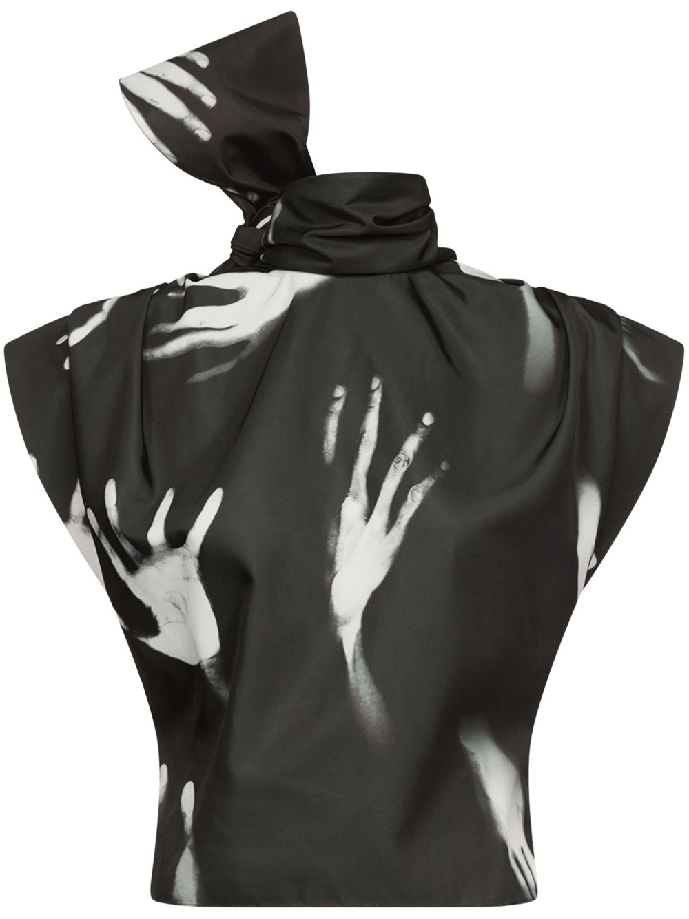 AREA Handprint 无袖上衣 - 黑色