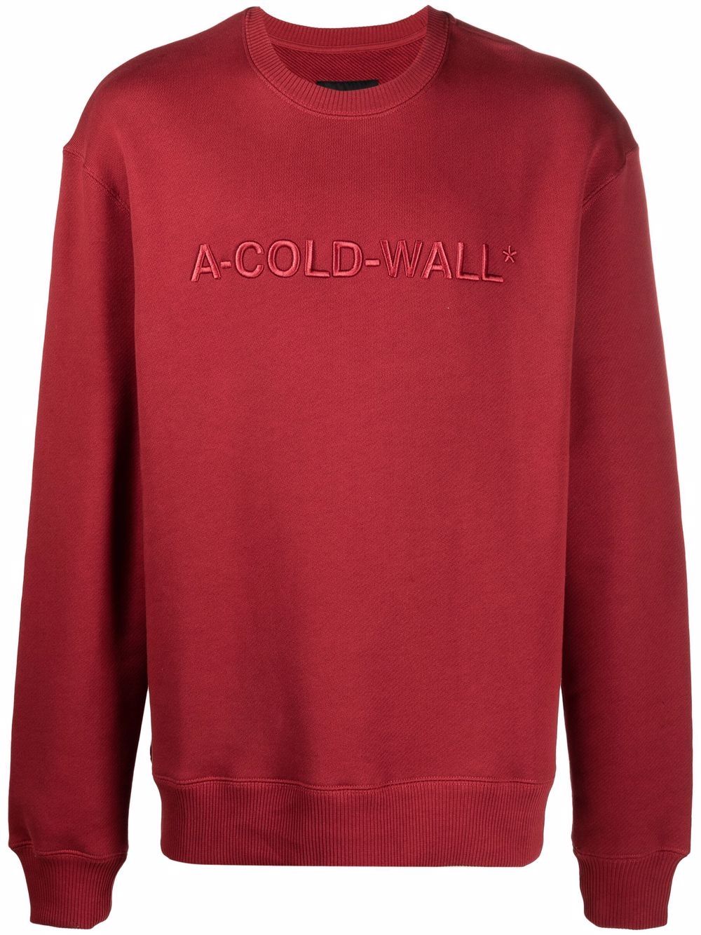 A-COLD-WALL* logo刺绣卫衣 - 红色