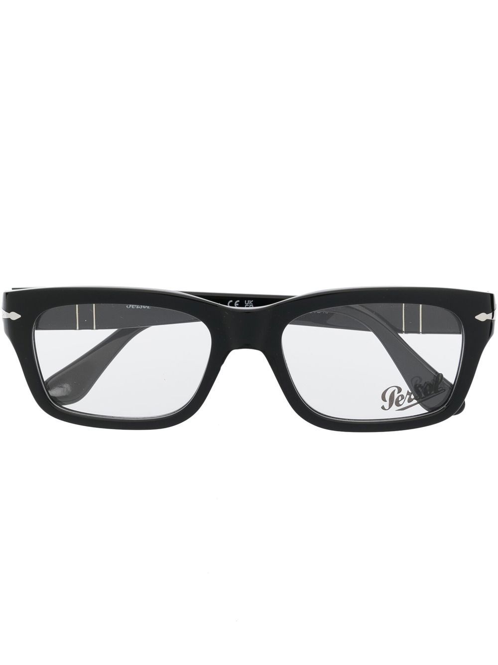 Persol logo标牌眼镜 - 黑色