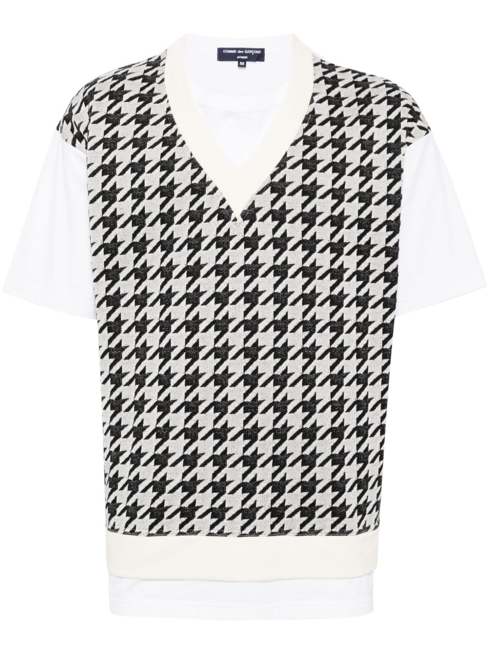 Comme des Garçons Homme 分层式T恤 - 黑色