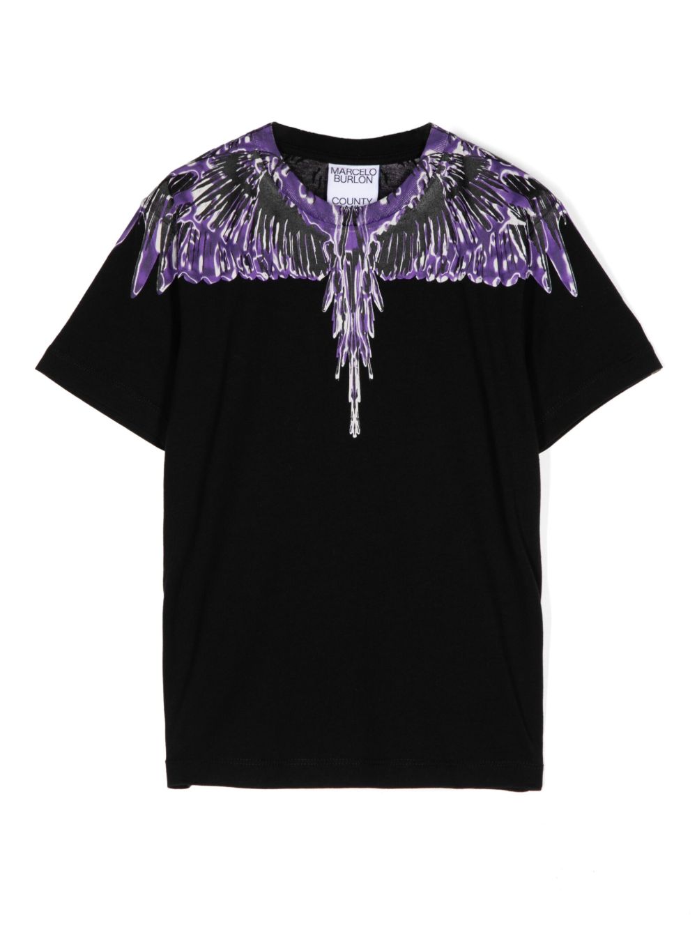 Marcelo Burlon County Of Milan Kids Icon Wings 棉T恤 - 黑色