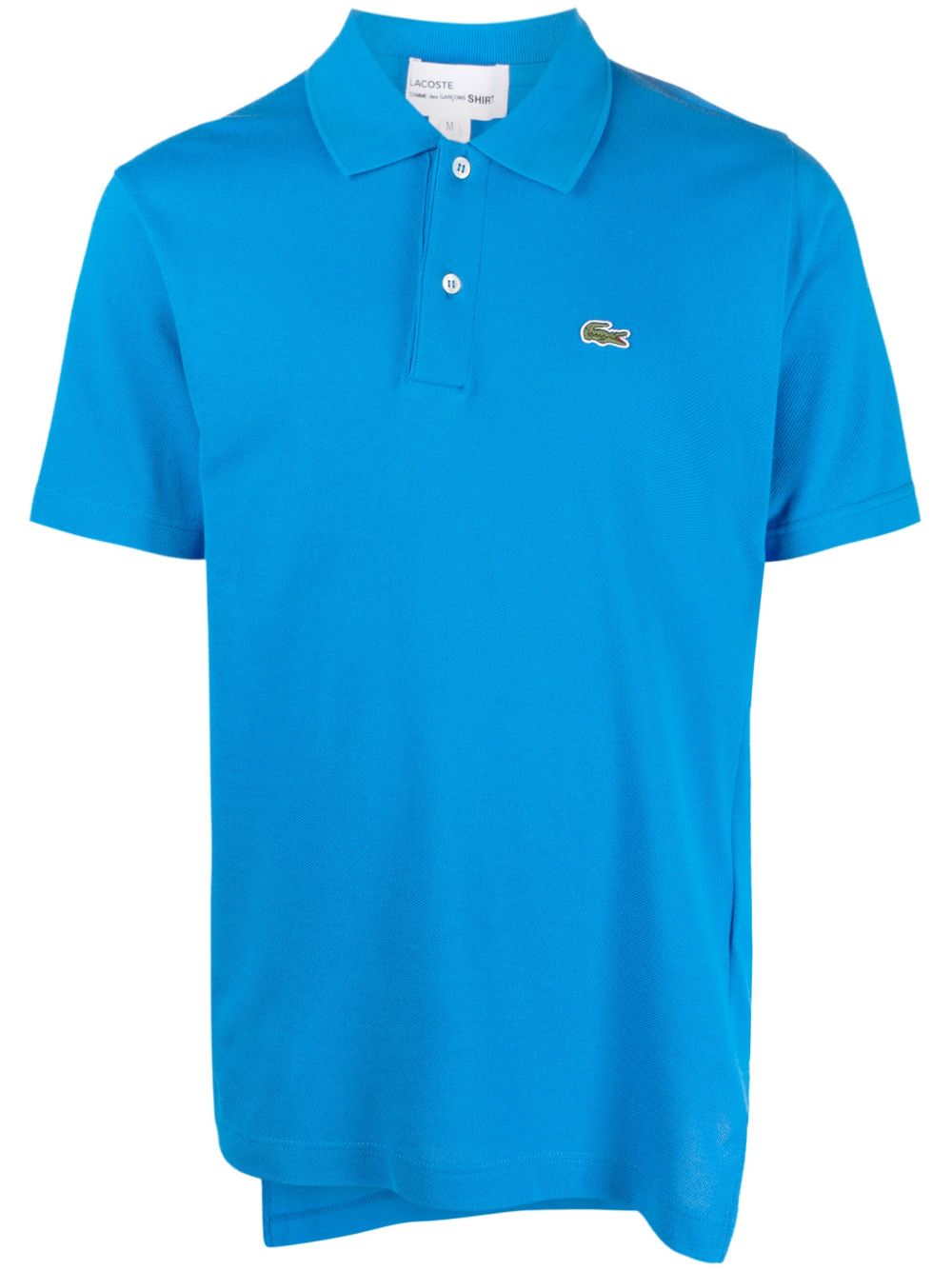Comme Des Garçons Shirt x Lacoste 不对称棉polo衫 - 蓝色