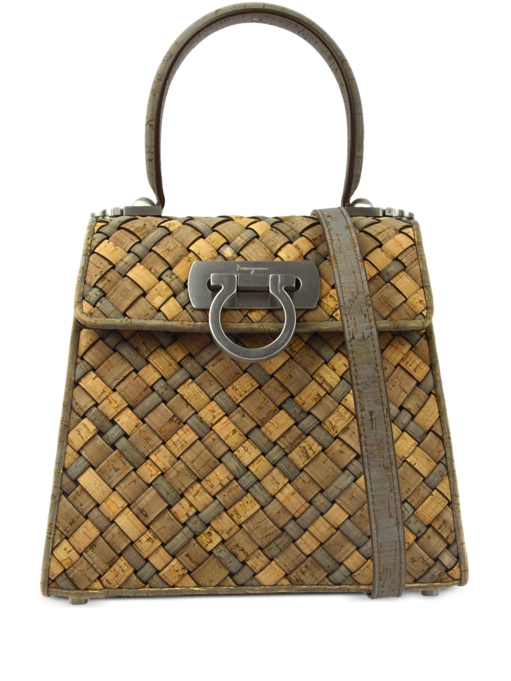 Ferragamo Pre-Owned Gancini 两用手提包（1990-2000年代典藏款） - 中性色
