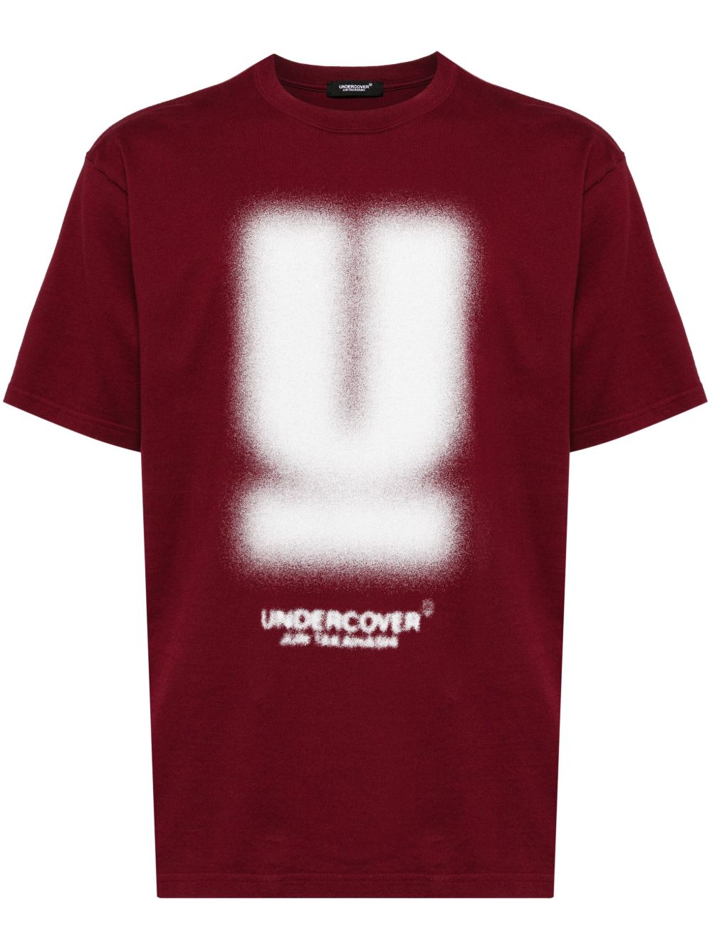 Undercover logo印花棉T恤 - 红色