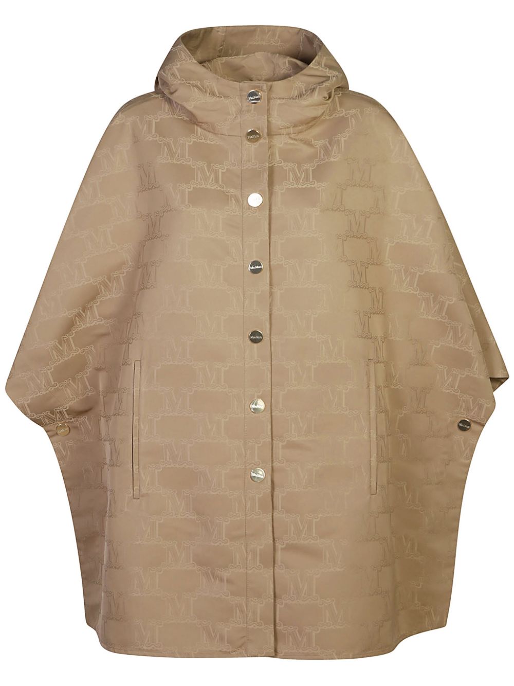 Max Mara 经典logo连帽斗篷 - 中性色