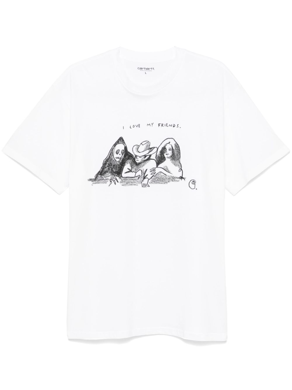 Carhartt WIP Pepe Friends T恤 - 白色