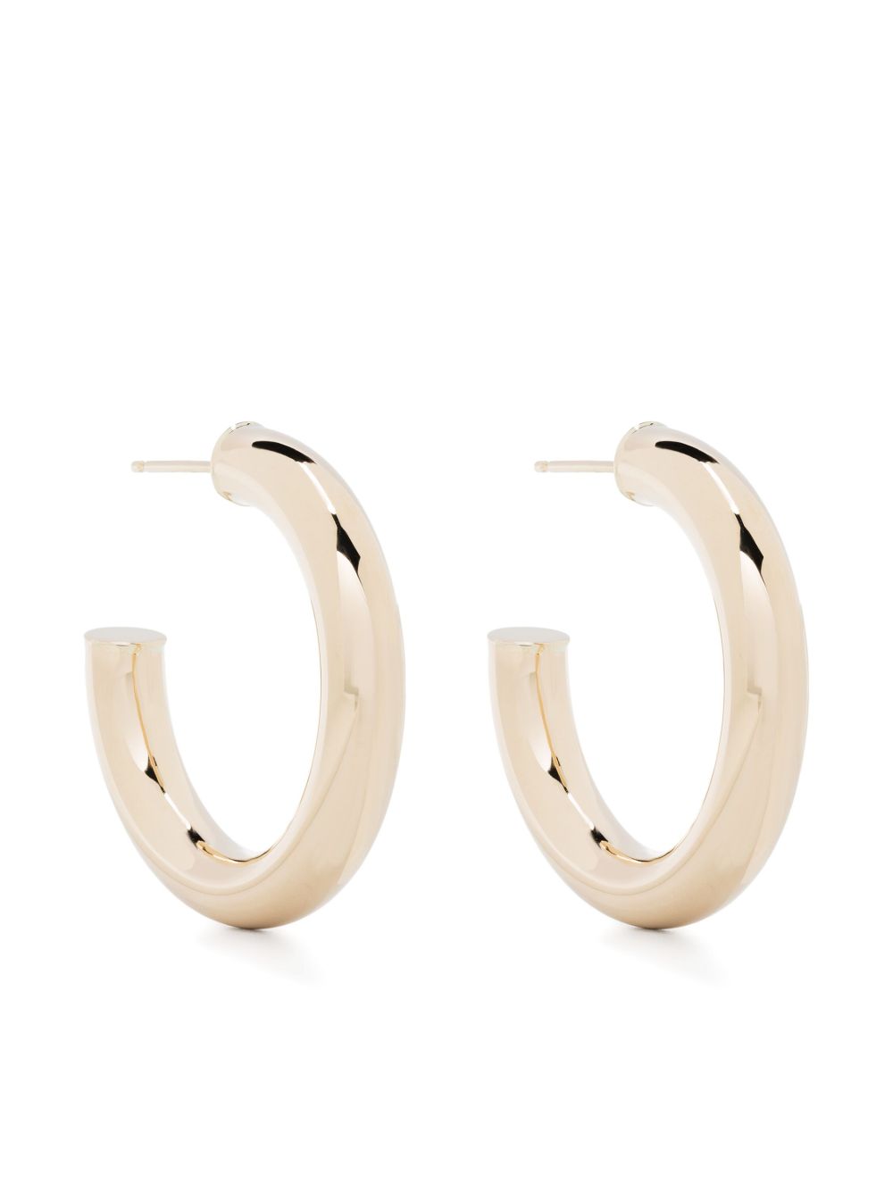 Zoë Chicco 14K黄金中号开放式圆形耳环 - 金色