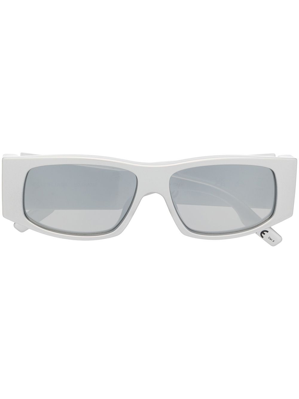 Balenciaga Eyewear LED 方框太阳眼镜 - 银色