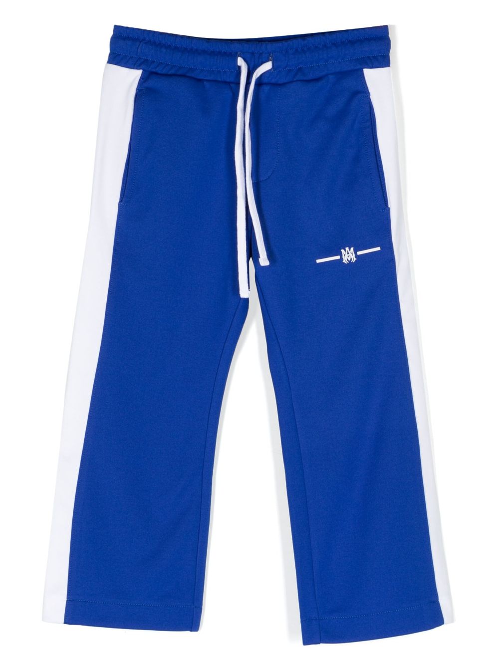 AMIRI KIDS logo印花抽绳运动裤 - 蓝色