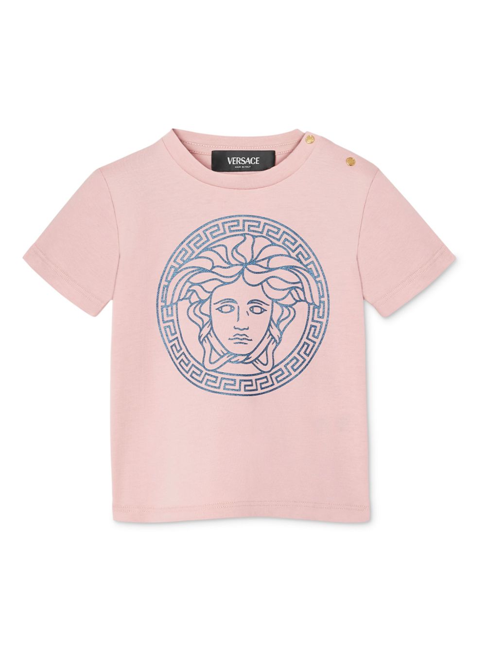 Versace Kids Medusa Head 棉T恤 - 粉色