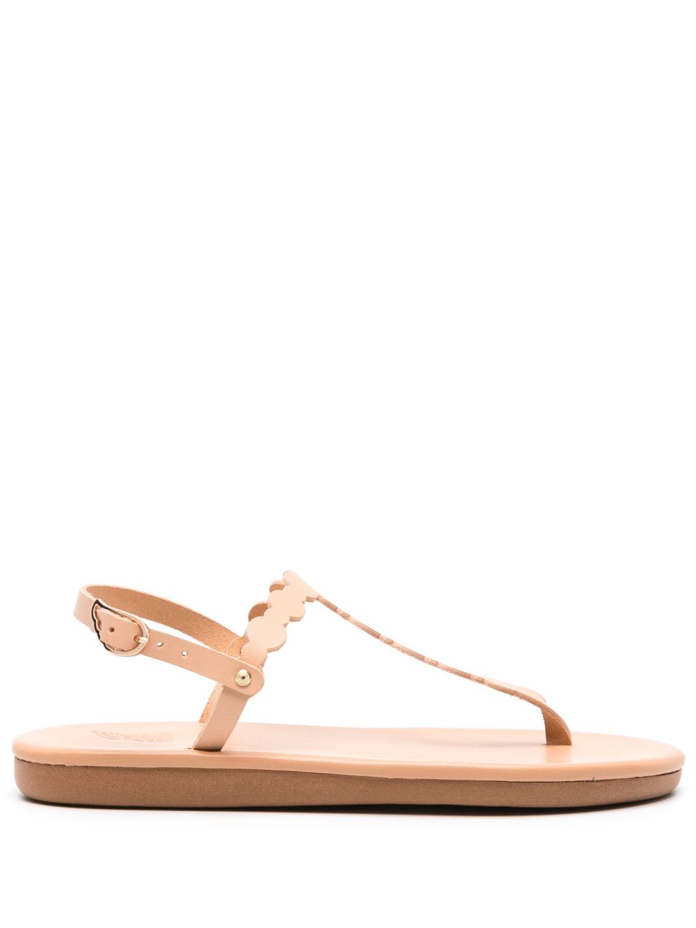 Ancient Greek Sandals Velos 皮质平底凉鞋 - 中性色