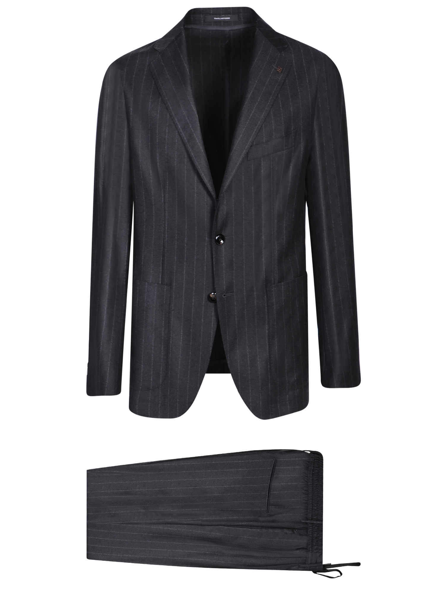 Tagliatore Pinstripe Grey Suit