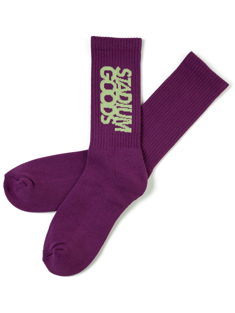 STADIUM GOODS® logo刺绣针织袜 - 紫色