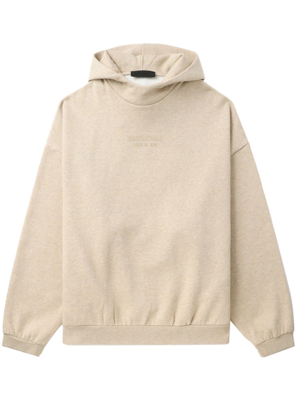 FEAR OF GOD ESSENTIALS logo压纹平纹针织连帽衫 - 中性色