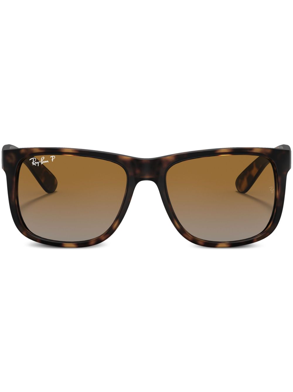 Ray-Ban Justin 方框太阳眼镜 - 褐色