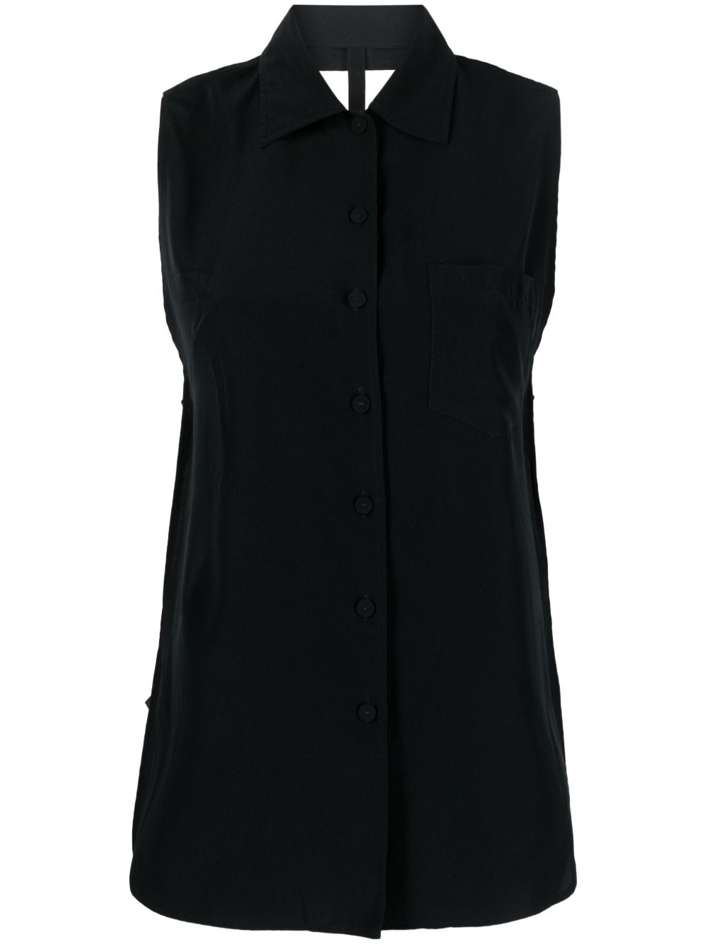 Jean Paul Gaultier Pre-Owned 露背衬衫（1990年代典藏款） - 黑色