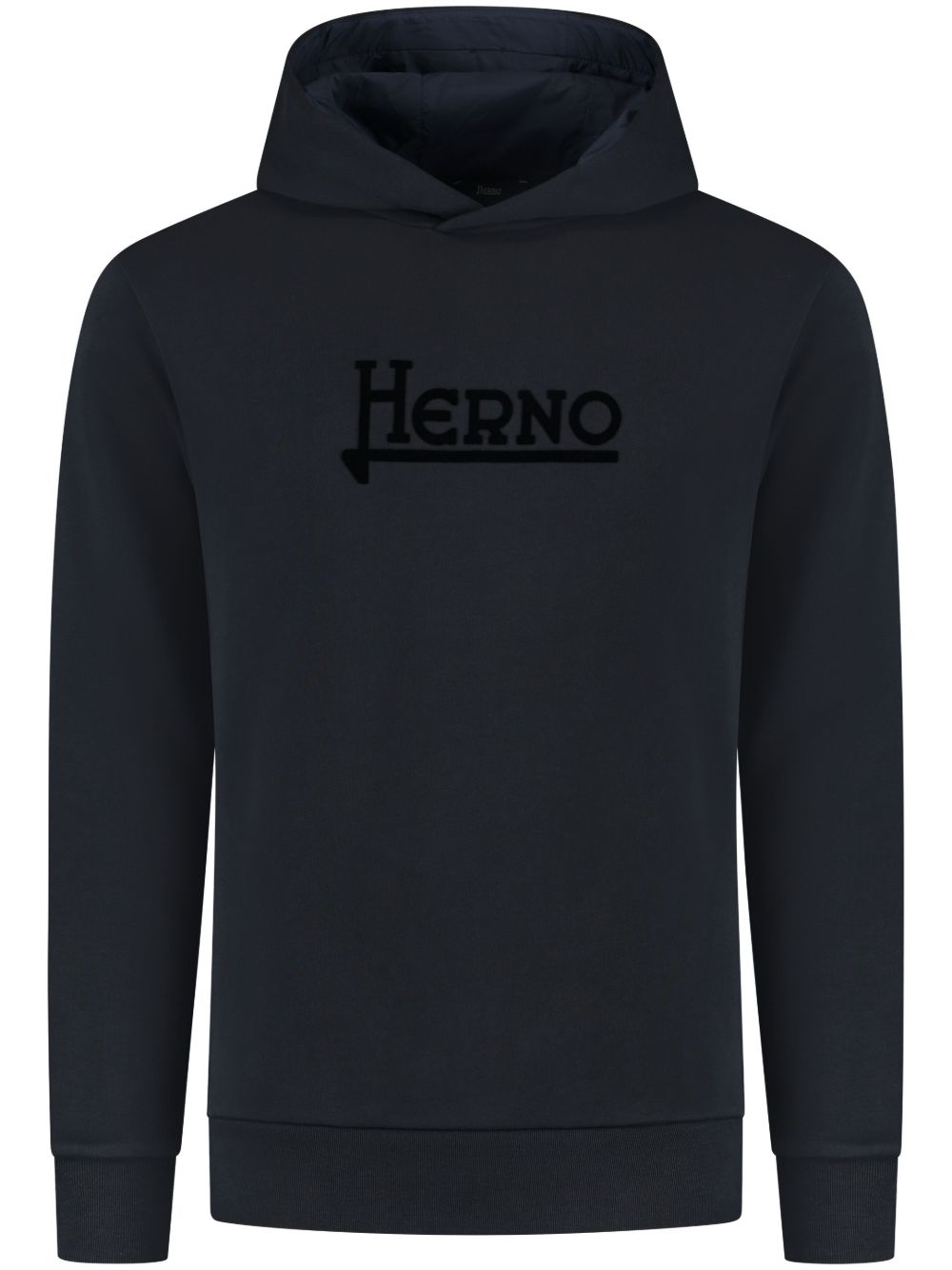Herno 棉连帽衫 - 蓝色
