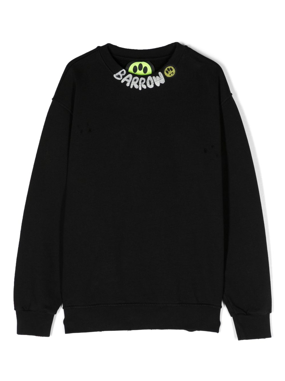 Barrow kids logo印花棉卫衣 - 黑色