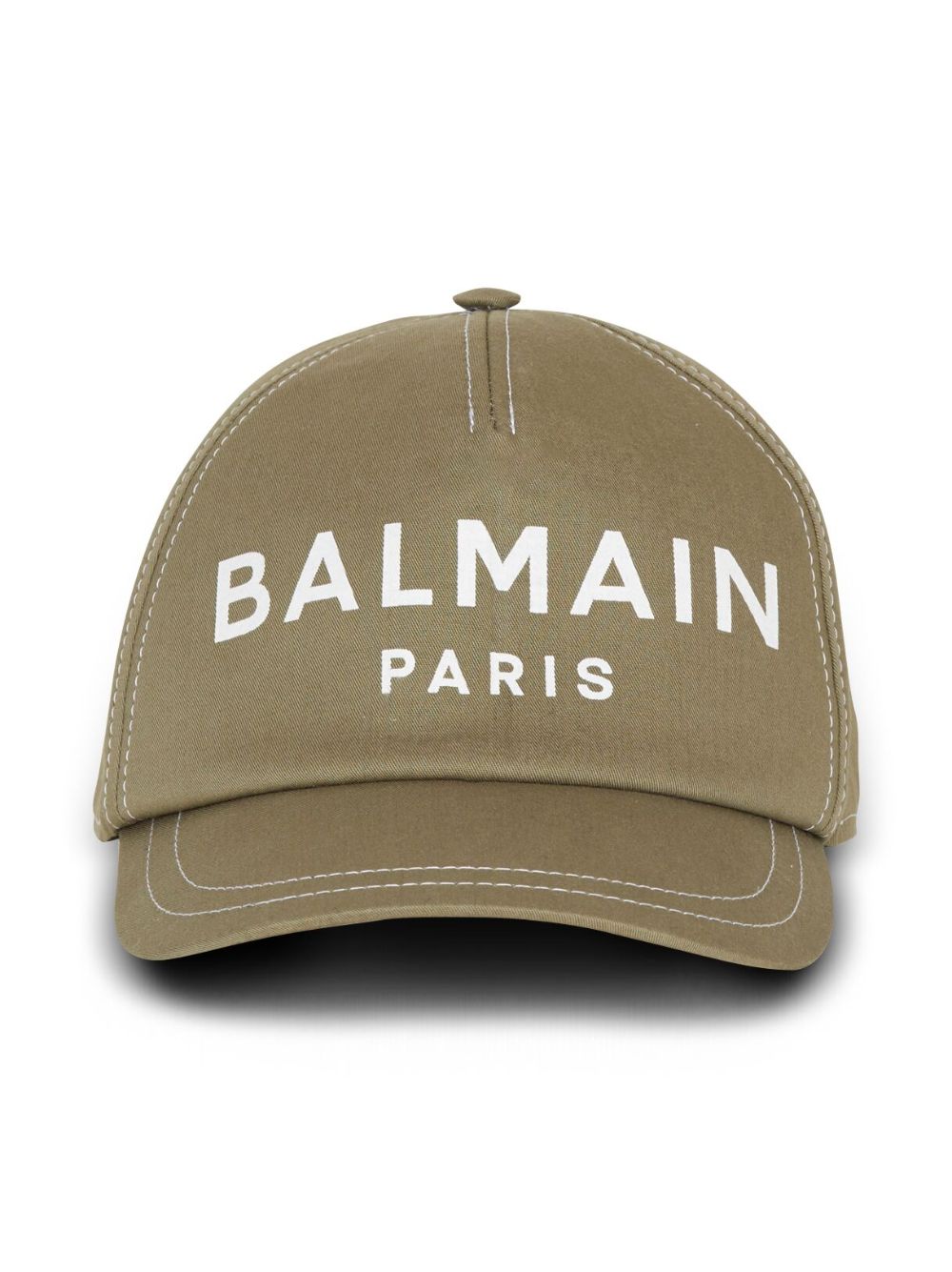 Balmain Kids logo印花棉棒球帽 - 绿色