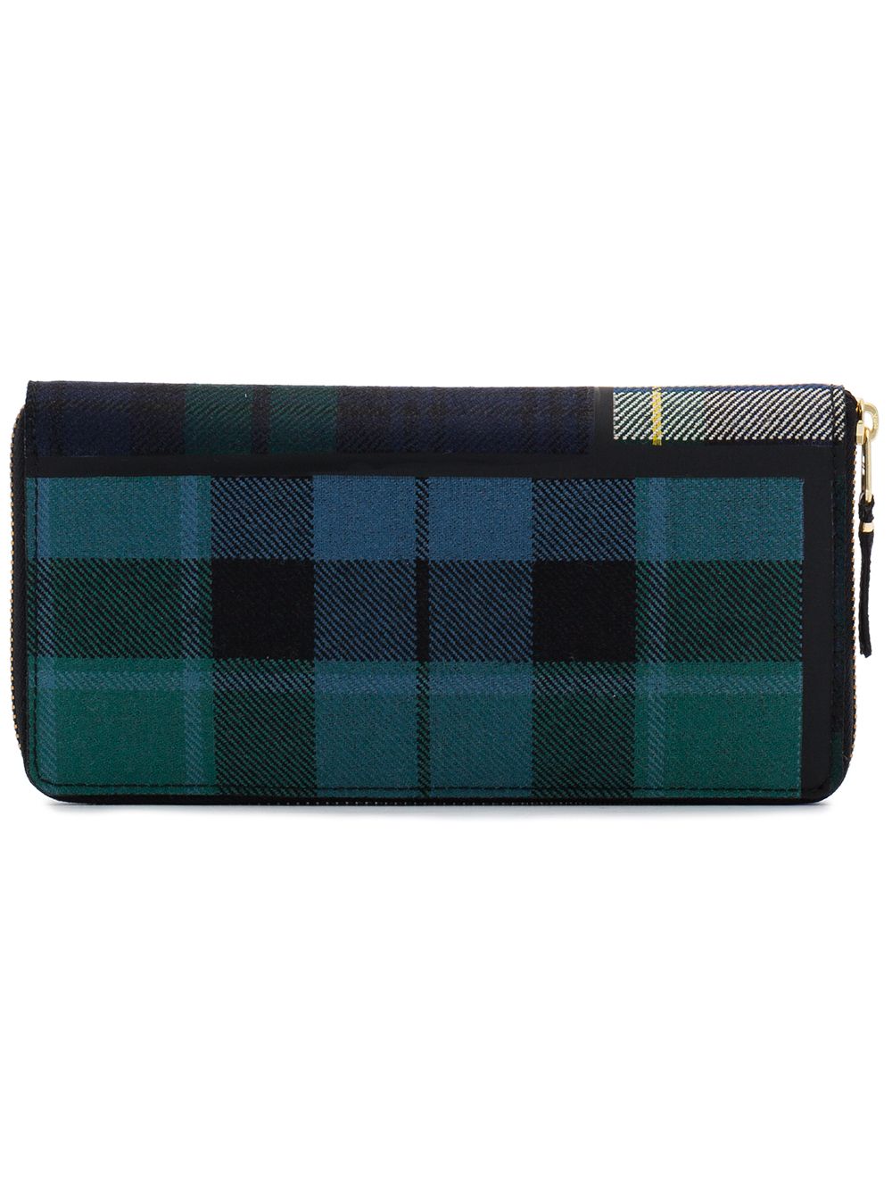 Comme Des Garçons Wallet 花呢格纹羊毛钱包 - 绿色