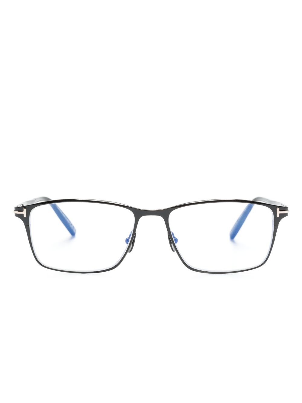 TOM FORD Eyewear 长方形镜框眼镜 - 黑色