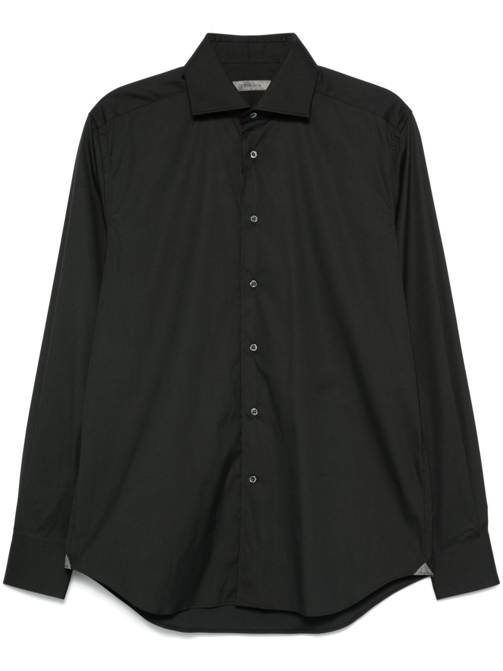 Corneliani 经典翻领衬衫 - 黑色