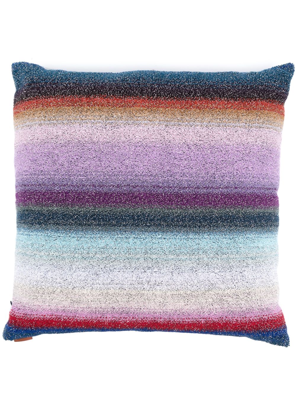 Missoni Home 条纹图案针织抱枕 - 蓝色