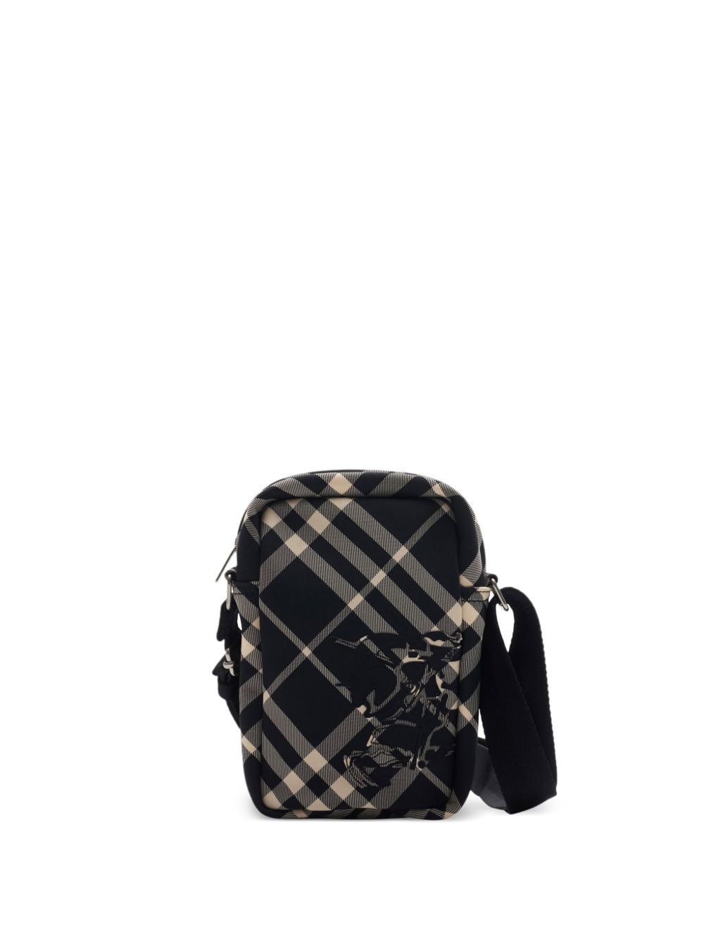 Burberry EKD 格纹单肩包 - 黑色