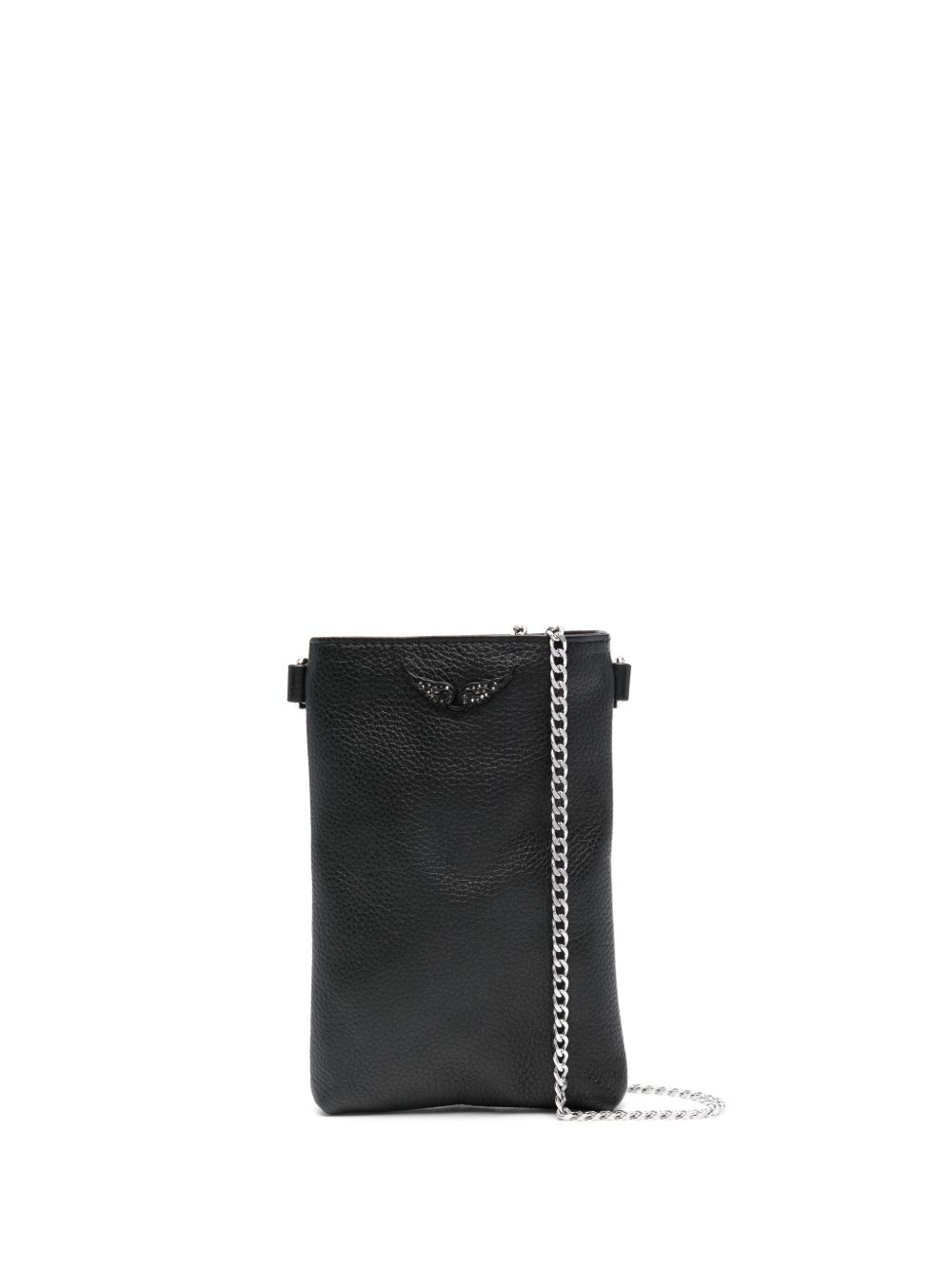 Zadig&Voltaire Rock 皮质手机小袋 - 黑色