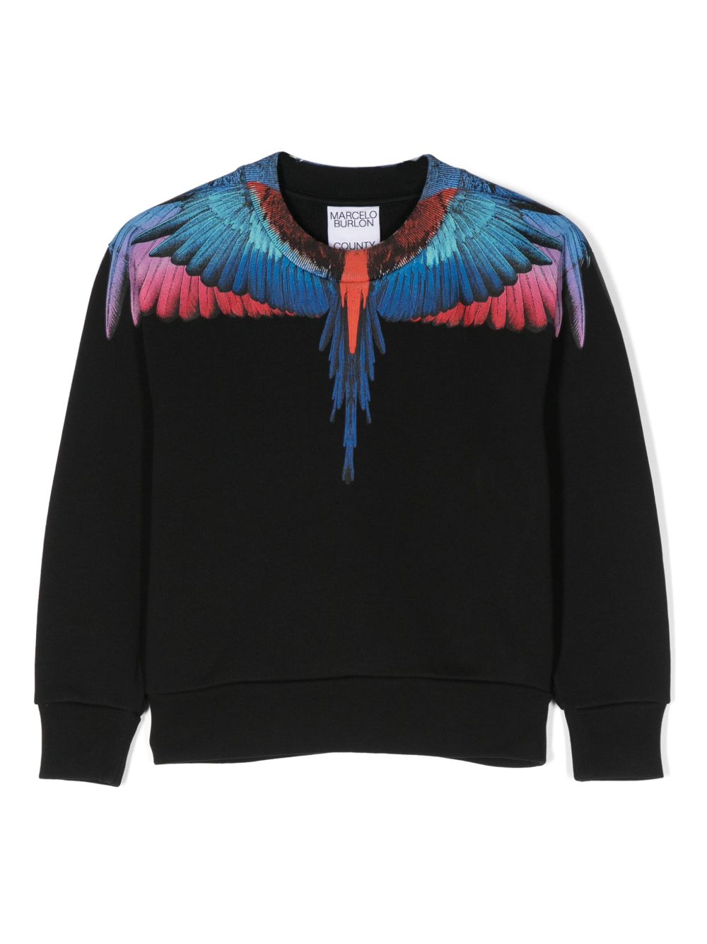 Marcelo Burlon County Of Milan Kids Icon Wings 棉卫衣 - 黑色