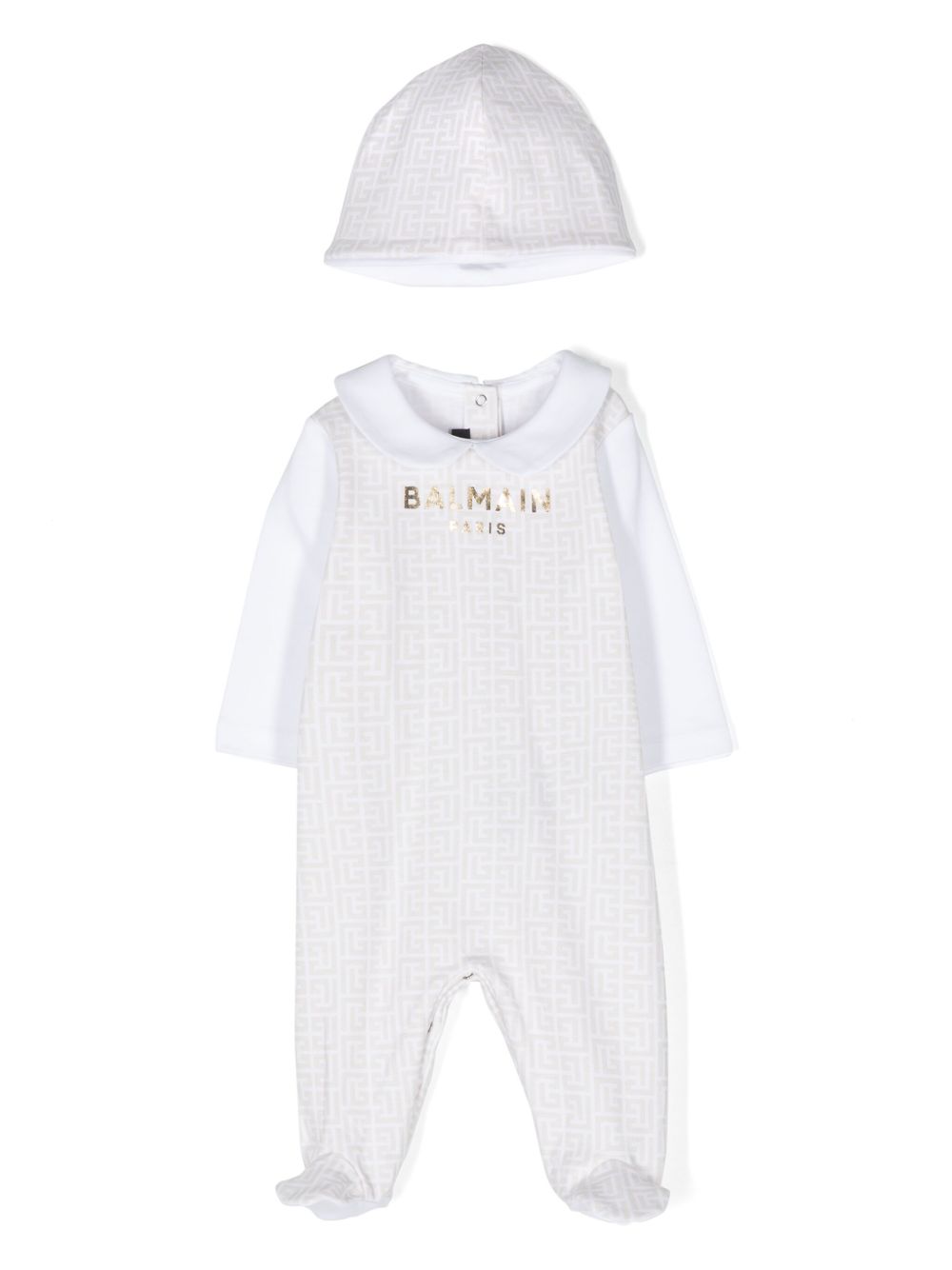 Balmain Kids PB 经典字母睡衣套装 - 中性色