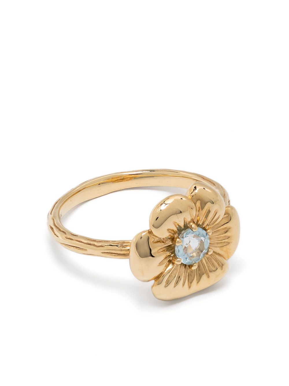 Aurelie Bidermann 18kt yellow gold topaz Bouquet ring - 金色