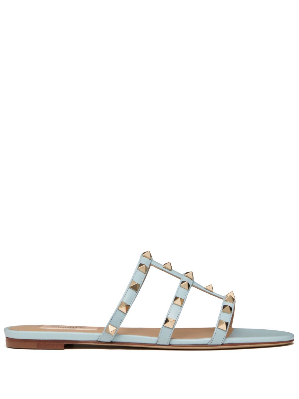 Valentino Garavani Rockstud 平底凉鞋 - 蓝色
