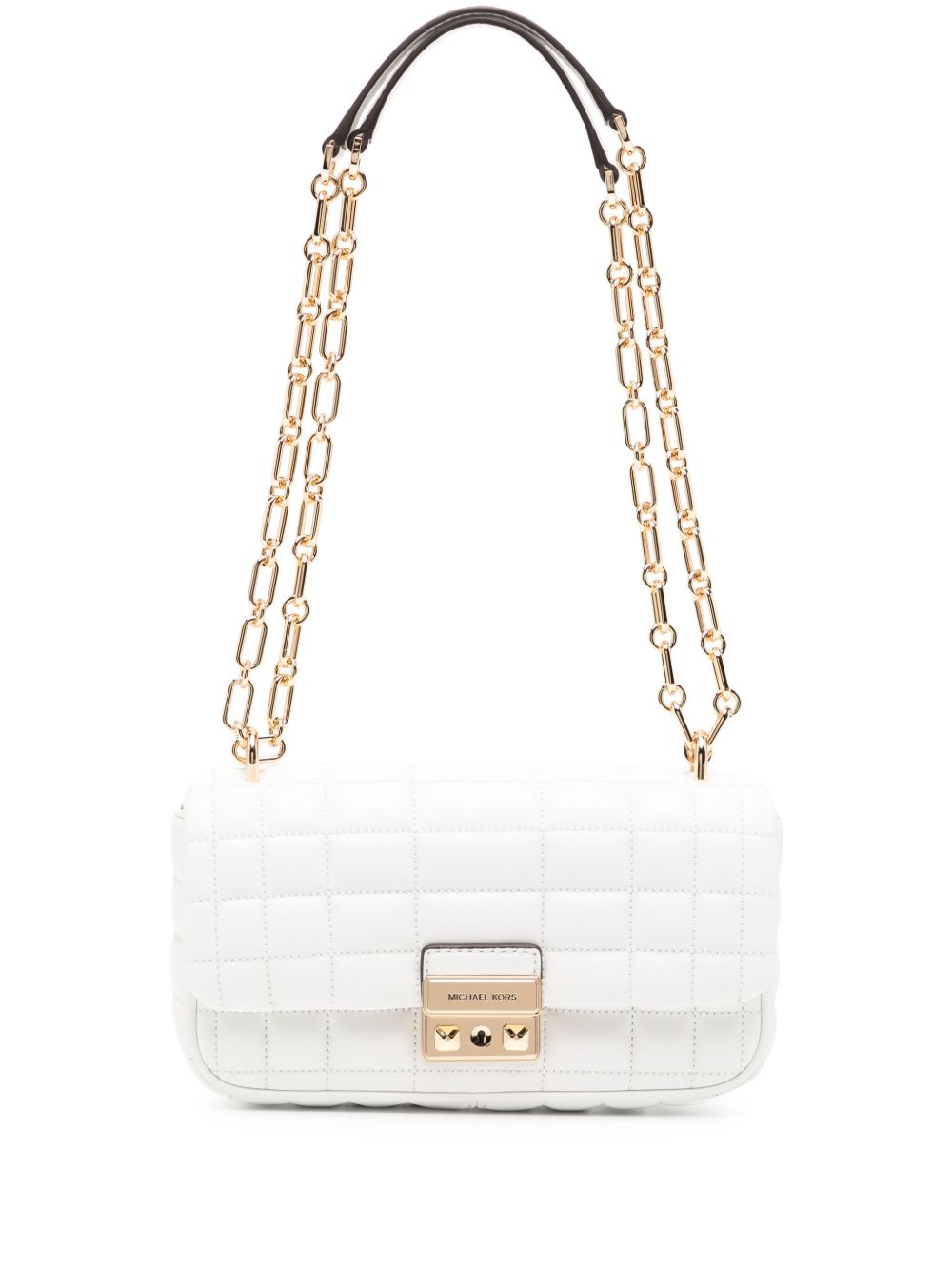 Michael Kors Tribeca 绗缝小号单肩包 - 白色
